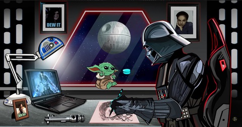 Sự thật về 'Lofi girl' chúng ta thường xem trên YouTube- Ảnh 10. Phiên bản Star Wars