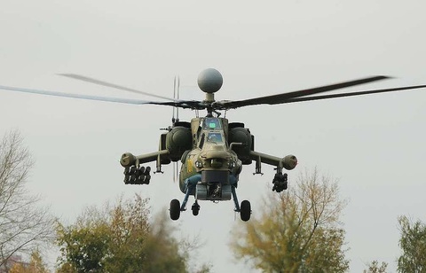 Trực thăng quân sự Mi-28 của Nga rơi, phi hành đoàn tử nạn- Ảnh 1. Một chiếc trực thăng Mi-28N - Ảnh: TASS