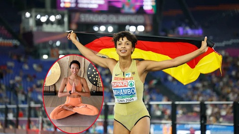 Vô địch nhảy xa thế giới Mihambo tu thiền trước thềm Olympic 2024- Ảnh 1. Malaika Mihambo đã tu thiền để chuẩn bị bảo vệ HCV tại Olympic 2024.