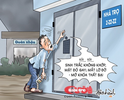 Nhà trọ sử dụng công nghệ cao- Ảnh 1. Nhà trọ sử dụng công nghệ cao - Tranh: Độc Hành
