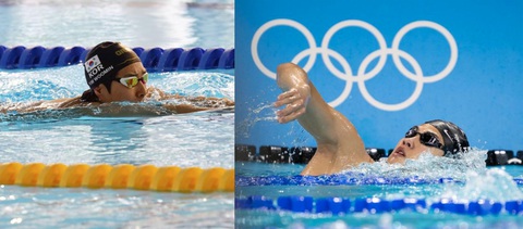 Sáu VĐV bơi lội Hàn Quốc rời làng VĐV Olympic ra ở khách sạn- Ảnh 1. Kim Woo Min (trái) và Hwang Sun Woo đã rời Làng vận động viên Olympic 2024