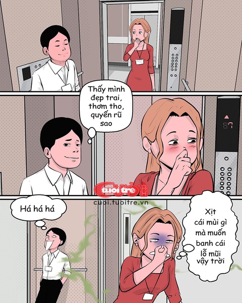 Cô gái gục ngã trước chàng trai quyến rũ- Ảnh 1. Cô gái gục ngã trước sự quyến rũ của chàng trai - Tranh: Vàng