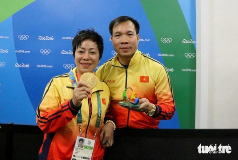 Cựu HLV bắn súng Nguyễn Thị Nhung từng dẫn dắt xạ thủ Hoàng Xuân Vinh giành huy chương vàng Olympic Rio 2016 - Ảnh: HUY ĐĂNG Cựu HLV bắn súng Nguyễn Thị Nhung từng cùng chuyên gia Park Chung Gun dẫn dắt xạ thủ Hoàng Xuân Vinh giành huy chương vàng Olympic Rio 2016 - Ảnh: HUY ĐĂNG