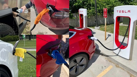 Người dùng Tesla lấy khăn ướt bọc đầu sạc, hãng cảnh báo... sau 2 tháng- Ảnh 1. Người dùng Tesla lấy khăn ướt bọc đầu sạc, hãng cảnh báo... sau 2 tháng- Ảnh 1.