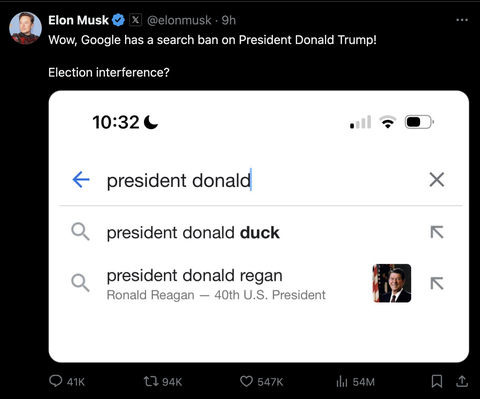 Ông Elon Musk tố Google 'phong sát' ông Trump - Ảnh 2. Ông Elon Musk tố Google 'phong sát' ông Trump - Ảnh 2.