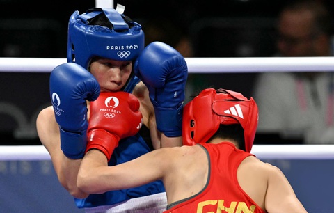 Hà Thị Linh dừng bước tại Olympic 2024 sau thất bại trước Wenlu Yang - Ảnh: AFP Olympic Paris 2024 ngày 29-7: Mỹ trắng tay môn bơi lội- Ảnh 8.