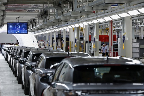 BYD vừa chính thức khai trương nhà máy xe điện tại Thái Lan hôm 4/7 - Ảnh: REUTERS BYD vừa chính thức khai trương nhà máy xe điện tại Thái Lan hôm 4-7 - Ảnh: REUTERS
