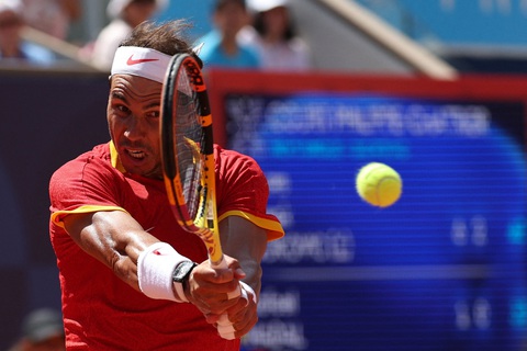 Nadal không thể vượt qua Novak Djokovic tại Olympic 2024 - Ảnh: REUTERS Olympic Paris 2024 ngày 29-7: Mỹ trắng tay môn bơi lội- Ảnh 5.