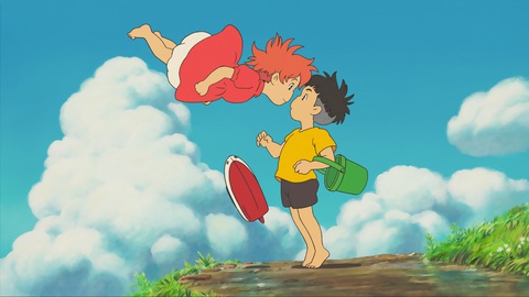 Hayao Miyazaki từng khuyên trẻ em 'hạn chế' xem phim hoạt hình- Ảnh 5. Ponyo đề cập đến chủ đề về sự cân bằng sinh thái, sự ngây thơ và trong sáng của tình yêu tuổi thơ.