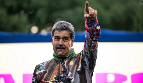 Tổng thống Venezuela Maduro tái đắc cử nhiệm kỳ 3- Ảnh 1. Tổng thống đương nhiệm Venezuela Nicolas Maduro vừa tái đắc cử nhiệm kỳ 3 - Ảnh: GETTY IMAGES