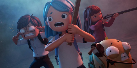 Một hình ảnh trong dự án phim hoạt hình ngắn Zombie mắt lác - Ảnh: Tào lao Một hình ảnh trong dự án phim hoạt hình Việt Nam Zombie mắt lác - Ảnh: Tào lao