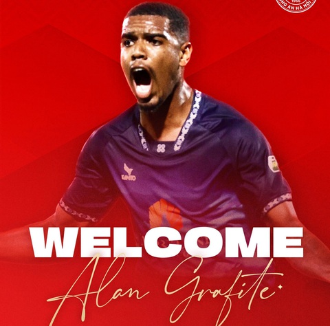 CLB Công An Hà Nội lấy chân sút ghi bàn nhiều thứ 2 V-League 2023-2024- Ảnh 2. CLB Công An Hà Nội công bố tân binh Alan - Ảnh: CAHN FC