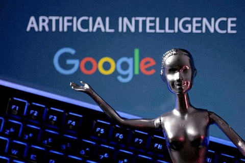 Lượng khí thải nhà kính của Google tăng 48% vì phát triển AI- Ảnh 1. Google không phải là công ty công nghệ lớn đầu tiên coi sự phát triển nhanh chóng của AI là trở ngại đối với việc đạt được các mục tiêu về môi trường - Ảnh: REUTERS