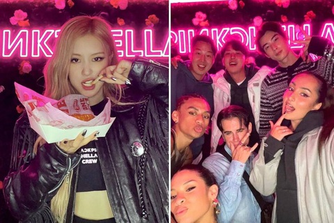 Chao đảo với bằng chứng hẹn hò của Rosé BlackPink và Cha Eun Woo- Ảnh 9. Không chỉ ủng hộ bạn gái, Cha Eun Woo còn góp mặt trong bữa tiệc hậu buổi diễn của nhóm nhạc nữ hàng đầu Kpop này