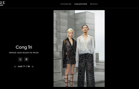 Tú Anh (bìa phải) trên tạp chí Vogue, Mỹ - Ảnh: BTC Tú Anh (bìa phải) trên tạp chí Vogue, Mỹ - Ảnh: BTC