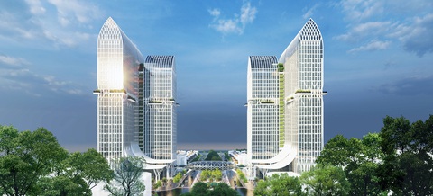 Văn Phú - Invest bàn giao dự án The Terra - Bắc Giang và đẩy mạnh triển khai Vlasta - Thủy Nguyên- Ảnh 1. Phối cảnh dự án The Terra - Bắc Giang