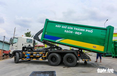 Bên trong trạm ép rác hiện đại nhất TP.HCM- Ảnh 4. Bên trong trạm ép rác hiện đại nhất TP.HCM- Ảnh 4.