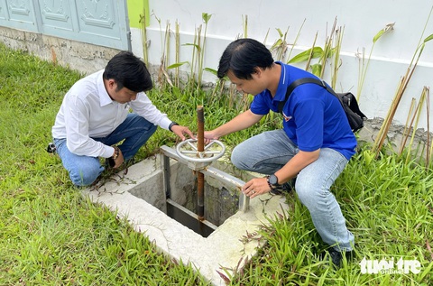 Bên trong trạm ép rác hiện đại nhất TP.HCM- Ảnh 8. Nước thải từ trạm ép sẽ được xử lý đạt chuẩn A trước khi đổ ra môi trường - Ảnh: LÊ PHAN