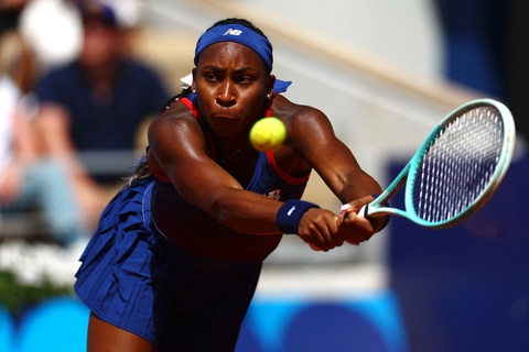 Coco Gauff cho rằng đã bị trọng tài xử ép - Ảnh: REUTERS Olympic Paris 2024 ngày 30-7: Đoàn thể thao Nhật Bản khởi đầu ấn tượng - Ảnh 6.