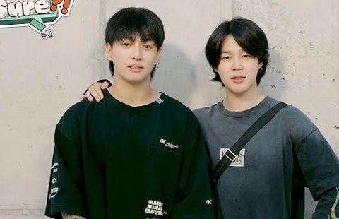 Jimin và Jungkook trong chương trình thực tế Jimin và Jungkook trong chương trình thực tế Are you sure?! - Ảnh: Disney+