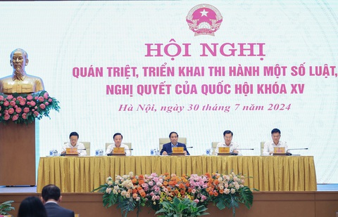 Thủ tướng: Đưa luật vào cuộc sống, kiểm soát quyền lực, chống tham nhũng, tiêu cực- Ảnh 1. Thủ tướng chủ trì hội nghị - Ảnh: VGP/NHẬT BẮC