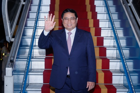 Thủ tướng Phạm Minh Chính lên đường thăm Ấn Độ- Ảnh 1. Thủ tướng Phạm Minh Chính lên đường tới Ấn Độ thăm cấp nhà nước - Ảnh: ĐOÀN BẮC