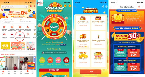 Người dùng có thể tìm thấy rất nhiều mã freeship xuyên suốt hành trình mua sắm và giải trí trên ứng dụng Người dùng có thể tìm thấy rất nhiều mã freeship xuyên suốt hành trình mua sắm và giải trí trên ứng dụng