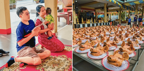 Đem 99 thủ lợn đi tạ lễ vì có được vợ đẹp con ngoan- Ảnh 1. Wat thành tâm cảm tạ sau khi lời cầu xin năm nào đã được ứng nghiệm.