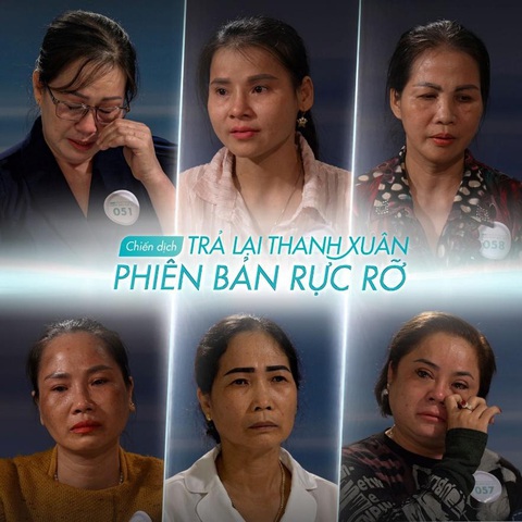 Viện thẩm mỹ KangJin tài trợ trẻ hóa trong chương trình Trả lại thanh xuân mùa 4- Ảnh 1. Thí sinh tham gia chương trình Trả lại thanh xuân mùa 4 tại khu vực TP.HCM