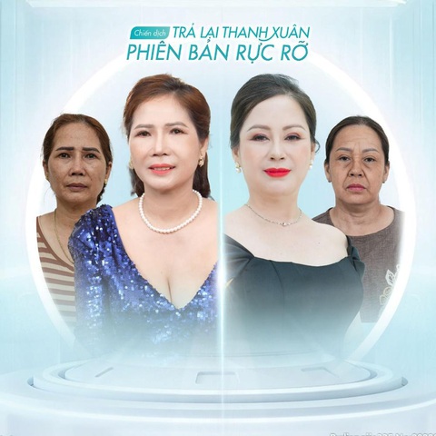Viện thẩm mỹ KangJin tài trợ trẻ hóa trong chương trình Trả lại thanh xuân mùa 4- Ảnh 5. Kết quả trẻ hóa của thí sinh trong chương trình Trả lại thanh xuân mùa 4