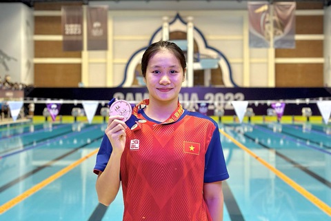 Kình ngư Võ Thị Mỹ Tiên sẽ thi đấu nội dung 200m hỗn hợp cá nhân nữ tại Olympic 2024 - Ảnh: NVCC Kình ngư Võ Thị Mỹ Tiên sẽ thi đấu nội dung 200m hỗn hợp cá nhân nữ tại Olympic 2024 - Ảnh: NVCC