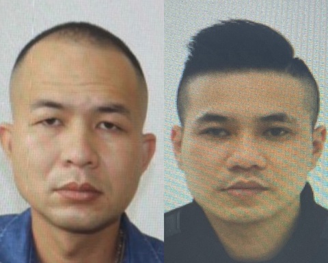 Vì sao cô gái 22 tuổi ở Hà Nội bị bắn tử vong?- Ảnh 3. Hai nghi phạm đang bỏ trốn là Đinh Xuân Sáng và Nguyễn Xuân Đạt - Ảnh: Công an cung cấp