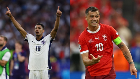 Tương quan sức mạnh giữa Anh và Thụy Sĩ ở tứ kết Euro 2024- Ảnh 2. Cuộc chiến giữa số 10 hai bên sẽ quyết định kết quả của trận đấu - Ảnh: REUTERS