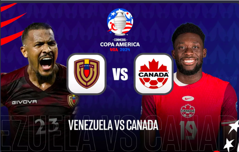 Máy tính soi tỉ số Copa America 2024: Venezuela loại Canada trên chấm luân lưu- Ảnh 1. Máy tính dự đoán đội tuyển Venezuela sẽ đánh bại Canada trên chấm luân lưu ở tứ kết Copa America 2024 - Ảnh: KHELNOW
