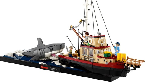 Toàn cảnh bộ Lego tái hiện phim Hàm cá mập - Ảnh: Lego Phim Hàm cá mập được hãng Lego tái hiện - Ảnh: Lego