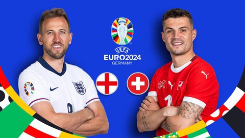 Máy tính soi tỉ số Euro 2024: Anh thắng Thụy Sĩ trong hiệp phụ hoặc luân lưu- Ảnh 1. Máy tính dự đoán đội tuyển Anh sẽ thắng Thụy Sĩ trong hiệp phụ hoặc luân lưu tại vòng tứ kết Euro 2024 - Ảnh: UEFA
