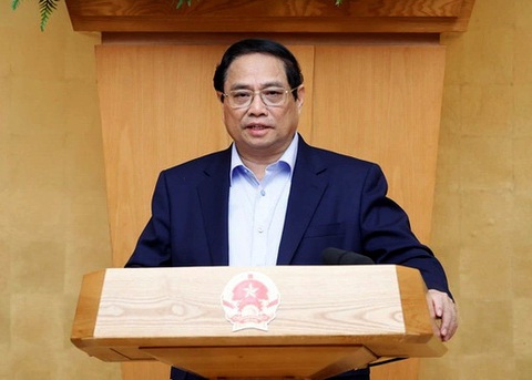 Thủ tướng: Kinh tế phục hồi rõ nét, tiết kiệm 700.000 tỉ để tăng lương- Ảnh 1. Thủ tướng đánh giá tình hình kinh tế đã có nhiều chuyển biến tích cực - Ảnh: VGP