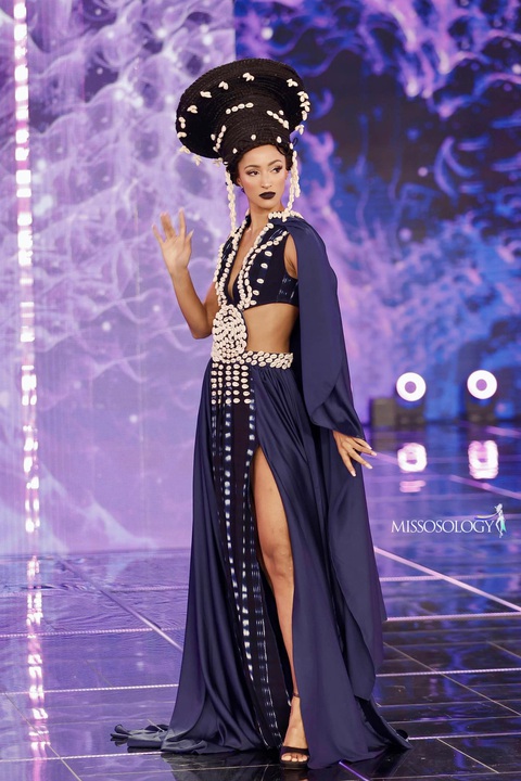 Trang phục dân tộc của đại diện Cote D'Ivore - Ảnh: Missosology Trang phục dân tộc của đại diện Cote D'Ivore - Ảnh: Missosology