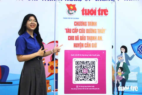 Phó bí thư Thành Đoàn TP.HCM: Hy vọng xã đảo Thạnh An sẽ sớm có tàu cấp cứu hiện đại- Ảnh 2. Thành Đoàn TP.HCM và báo Tuổi Trẻ tổ chức lễ phát động quyên góp chương trình