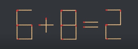 Thử tài IQ: Di chuyển hai que diêm để 1+1=2+4 thành phép tính đúng- Ảnh 5.