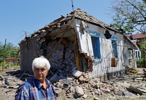 Khu vực Donetsk ở phía Đông Ukraine đang là tâm điểm giao tranh - Ảnh: REUTERS Khu vực Donetsk ở phía đông Ukraine đang là tâm điểm giao tranh - Ảnh: REUTERS
