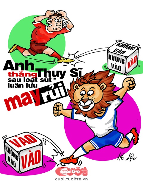 Trò may rủi tại Euro 2024- Ảnh 1. Trò may rủi ở Euro 2024 - Tranh: Hữu Lộc
