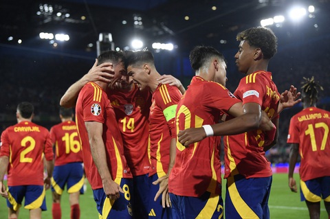 Ứng viên số 1 vô địch Euro 2024 đổi chủ- Ảnh 1. Tuyển Tây Ban Nha là ứng viên số 1 cho chức vô địch Euro 2024 - Ảnh: REUTERS