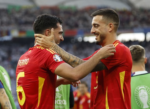 54% người hâm mộ dự đoán Tây Ban Nha vô địch Euro 2024- Ảnh 1. Với những màn trình diễn ấn tượng, Tây Ban Nha là đội được dự đoán có nhiều cơ hội vô địch nhất - Ảnh: Reuters