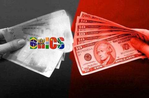Đồng tiền chung của BRICS nếu thành hiện thực sẽ thách thức vị thế của đồng USD - Ảnh: indicworldview Đồng tiền chung của BRICS nếu thành hiện thực sẽ thách thức vị thế của đồng USD - Ảnh: indicworldview