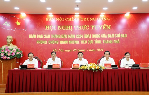 Ông Phan Đình Trạc: Kiểm tra, xử nghiêm cán bộ sai phạm liên quan vụ Phúc Sơn, Thuận An- Ảnh 3. Quang cảnh hội nghị - Ảnh: H.H.