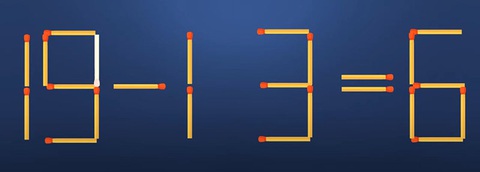 Thử tài IQ: Di chuyển một que diêm để 15-1-3=6 thành phép tính đúng- Ảnh 2.