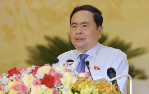 Chủ tịch Quốc hội Trần Thanh Mẫn dự kỳ họp HĐND tỉnh Thanh Hóa- Ảnh 2. Chủ tịch Quốc hội Trần Thanh Mẫn phát biểu tại kỳ họp lần thứ 20, HĐND tỉnh Thanh Hóa sáng 8-7 - Ảnh: CTV