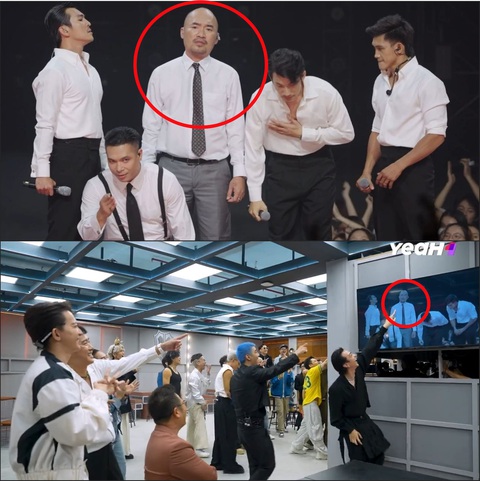 'Rổ meme' hài không chịu nổi từ dàn Anh trai vượt ngàn chông gai- Ảnh 5. Cảm xúc cực khó tả của Tiến Luật sau màn công diễn 1 khiến cả dàn anh trai phải cười bò. Ông xã Thu Trang trở thành cái tên hot nhất show Anh trai vượt ngàn chông gai,