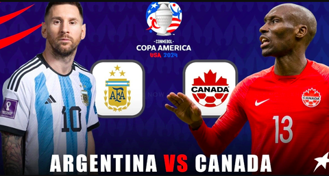 Máy tính soi tỉ số Copa America 2024: Argentina thắng dễ Canada- Ảnh 1. Máy tính dự đoán đội tuyển Argentina sẽ đánh bại Canada trên chấm luân lưu ở tứ kết Copa America 2024 - Ảnh: KHELNOW